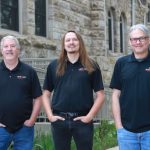 three male staff of Performance Painting