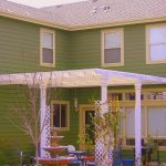 green paint on house exterior walls