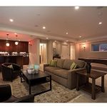 Living Room with black center table