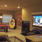 Entertainment area With billiard table