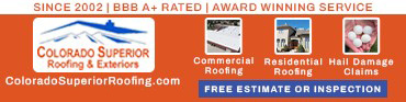 Ad Banner for Colorado Superior Roofing & Exteriors