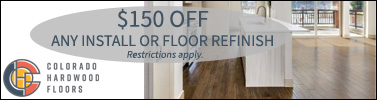 ad banner for Colorado Hardwood Floors
