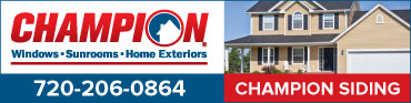 Ad Banner for Champion Windows, Sunrooms, Home Exteriors