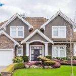 front of a house with yard landscaping