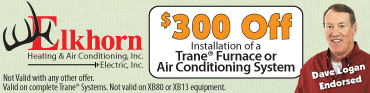 Ad Banner for Elkhorn Heating & Air Conditioning, Electric, Inc
