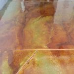 treated floor looking like marble