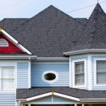 closup of installed roofing shingles
