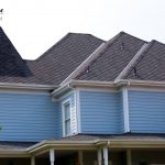 closeup of installed roof and siding