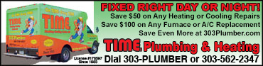 ad banner for TIME Plumbing & Heating
