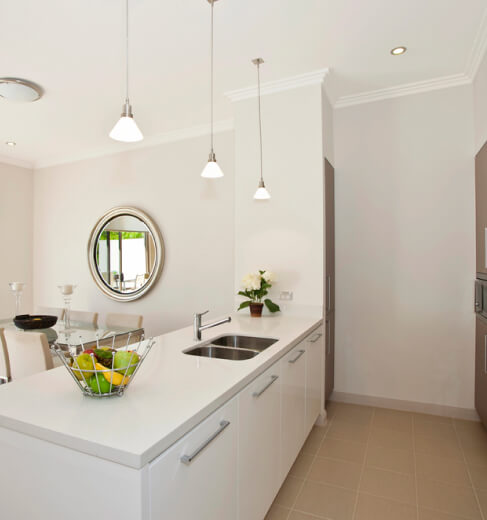 Kitchen remodeling with all clean white look of kitchen sink