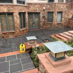 Brown exterior of a building