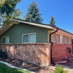 New windows and siding on the side area of the house
