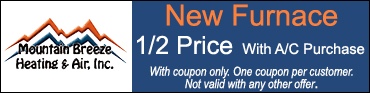 ad banner for Mountain Breeze Heating & Air Inc