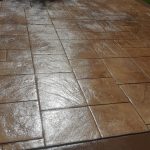 stamped concrete pattern like a brick