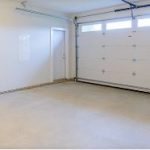 empty white garage