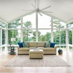 Big Sunroom With Ceiling Fan