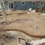 Preparation phase for installing stamped concrete