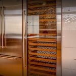 wine cooler appliance in the kitchen