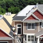 residential roof replacement project, being carried out by Hoffman Weber Construction
