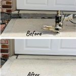 Before and after comaparison of concrete lifting