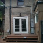 exterior electrical panel installed beside the main door